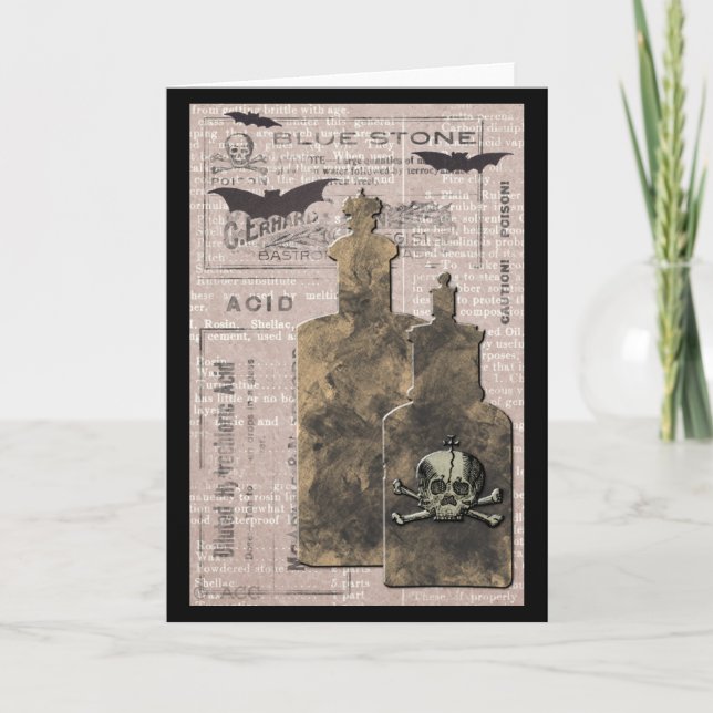 Apothecekangivelsetiketter Flaskor Kort (Framsida)