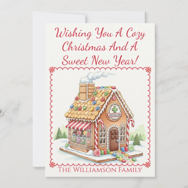 Apothecitekul Julkort - hälsovård Inbjudningar (Framsida)