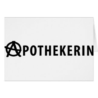 Apothekerin symbol hälsningskort
