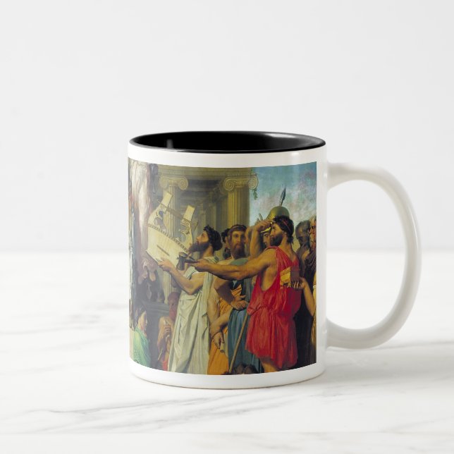Apotheosis av Homer, 1827 Två-Tonad Mugg (Höger)