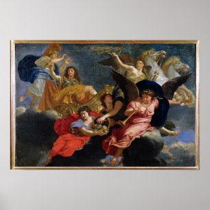Apotheosis av kungen Louis XIV av frankriken Poster