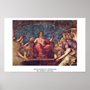 Apotheosis av Napoleon, vid Andrea Appiani Poster