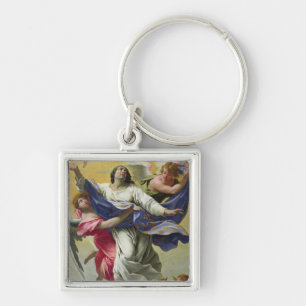 Apotheosis av St Louis, 1639-42 Fyrkantig Silverfärgad Nyckelring