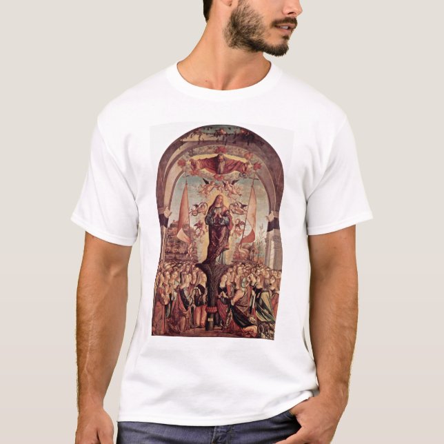 Apotheosis av St Ursula av Carpaccio Vittore T Shirt (Framsida)