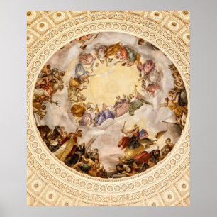 Apotheosis av Washington Poster