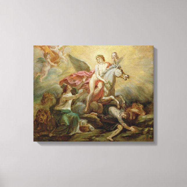 "Apotheosis of Voltaire", 1778 Canvastryck (Framsida)