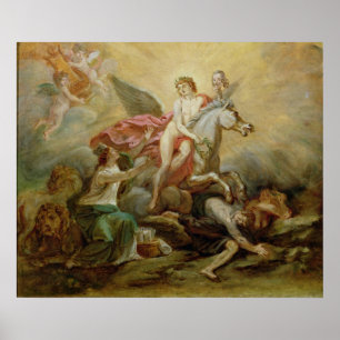 "Apotheosis of Voltaire", 1778 Poster