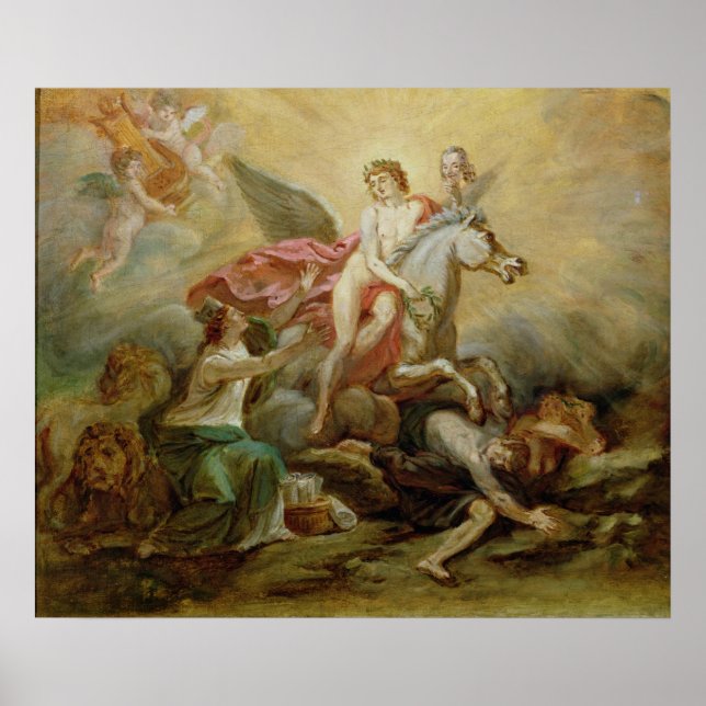 "Apotheosis of Voltaire", 1778 Poster (Framsidan)