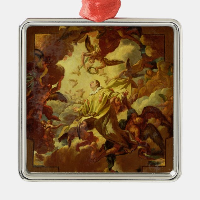 Apotheosisen av St Stephen Julgransprydnad Metall (Framsidan)