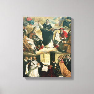 Apotheosisen av St Thomas Aquinas, 1631 Canvastryck