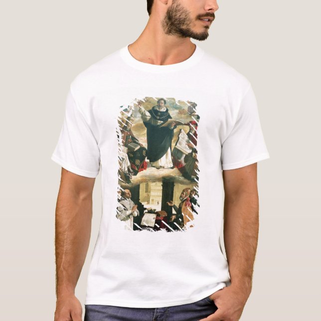 Apotheosisen av St Thomas Aquinas, 1631 Tee Shirt (Framsida)