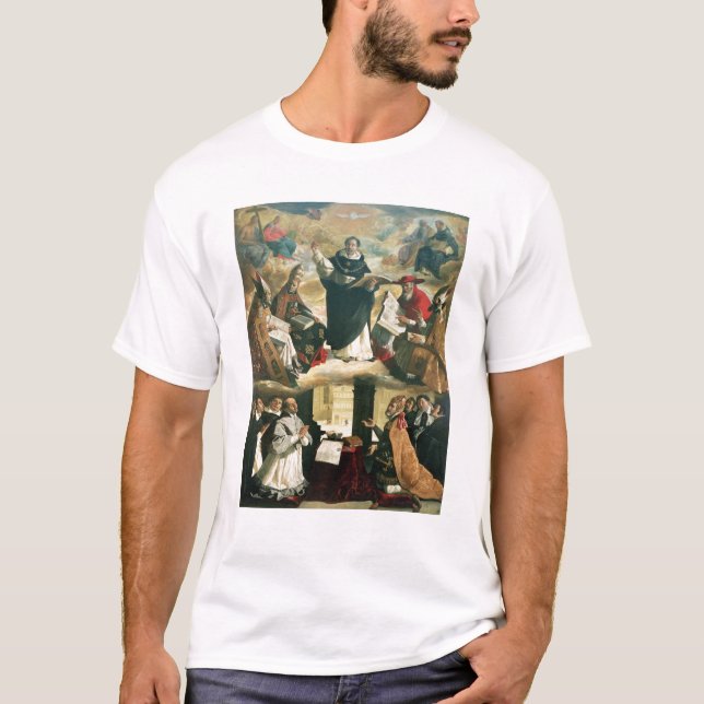 Apotheosisen av St Thomas Aquinas, 1631 Tee Shirt (Framsida)