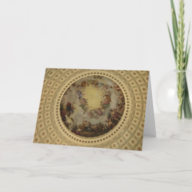 Apotheosisen av Washington - Rotunda huvudstad Kort (Framsida)