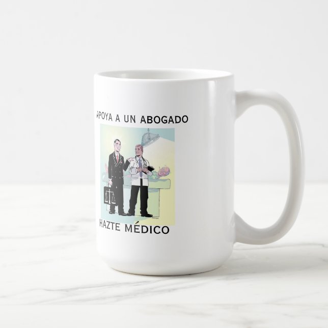 Apoya en un-abogado. kaffemugg (Höger)