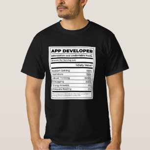 App Developer Funny neutrritunal Gift T Shirt