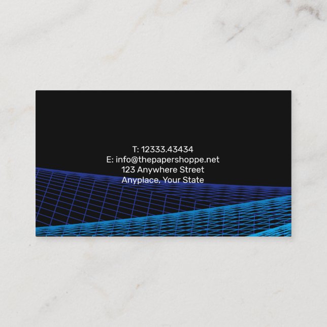 App Developer Webben Visitkort (Baksida)