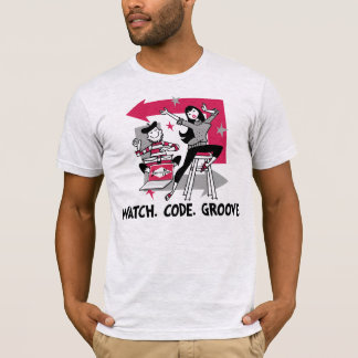 App-nolla-Mattt: Klocka. Kodifiera. Spår Tee Shirt
