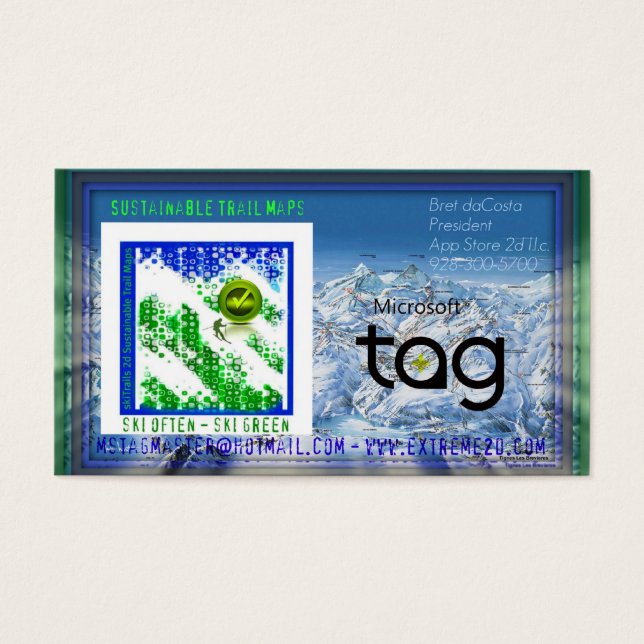 App Store 2D-datorkort Visitkort (Framsidan)