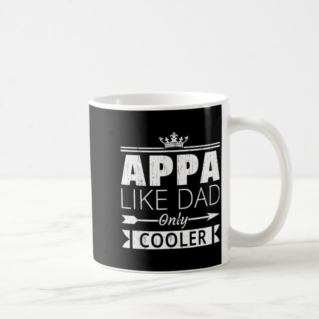 Appa Cooler Funny Korean Dad Father's Day Quote  Kaffemugg (Höger)