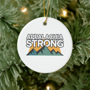Appalachia stark julgransprydnad keramik
