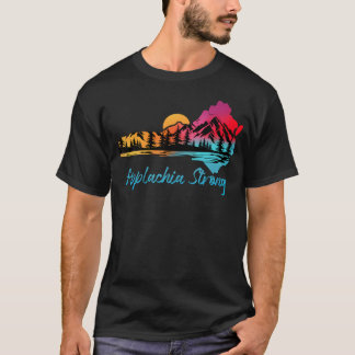 Appalachia Stark Nc Bergslandskap Solnedgång Natur T Shirt