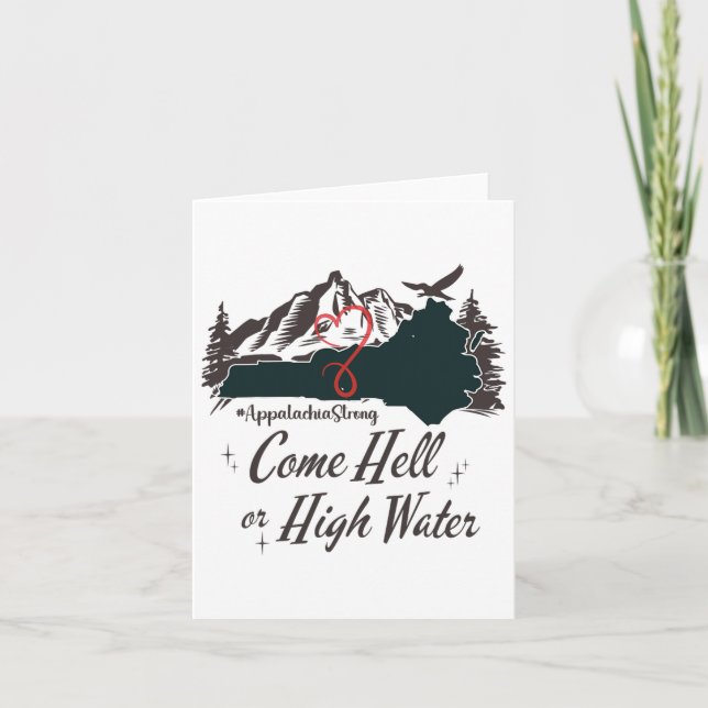 Appalachia Strong Kom Fan eller High Vatten Mounta Kort (Framsida)