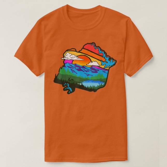 Appalachia Virginia Franklin County Nature & Outdo T Shirt (Design framsida)