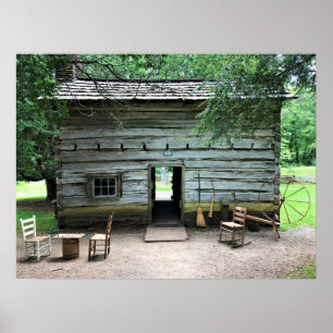 Appalachian Home i Mabry Mill, Virginia Poster