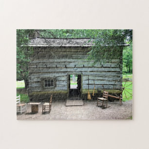 Appalachian Home i Mabry Mill, Virginia Pussel