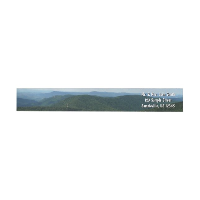 Appalachian Mountains I Shenandoah Etikettband (Individual)