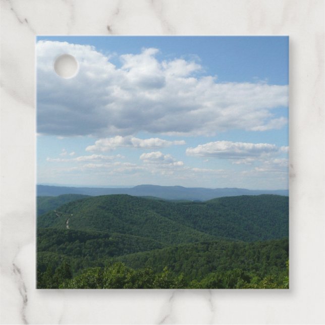 Appalachian Mountains I Shenandoah Gåvor Etiketter (Framsida)