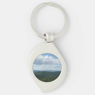 Appalachian Mountains I Shenandoah Swirl Silverfärgad Nyckelring