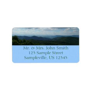 Appalachian Mountains II Shenandoah Adressetikett