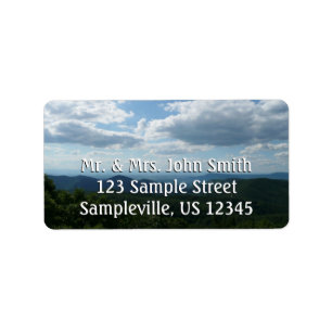 Appalachian Mountains II Shenandoah Adressetikett