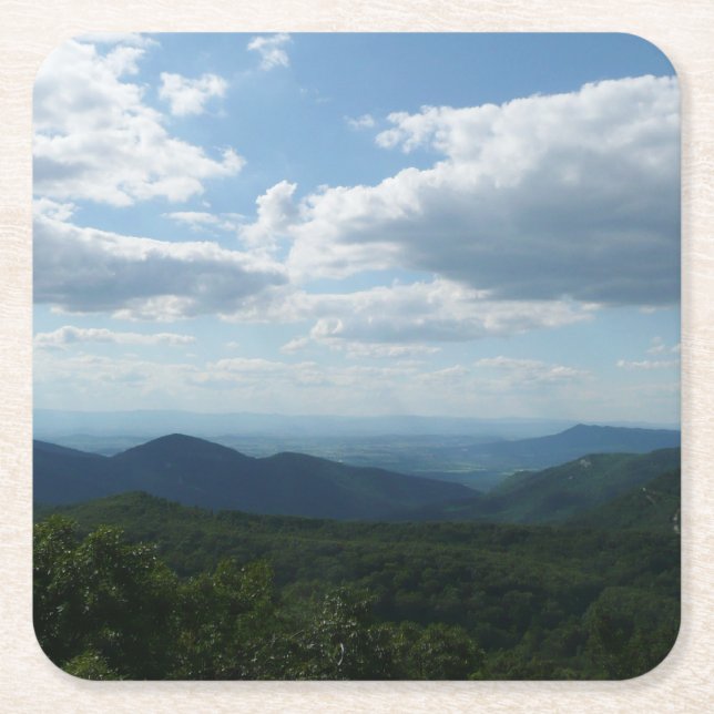 Appalachian Mountains II Shenandoah Underlägg Papper Kvadrat (Framsidan)