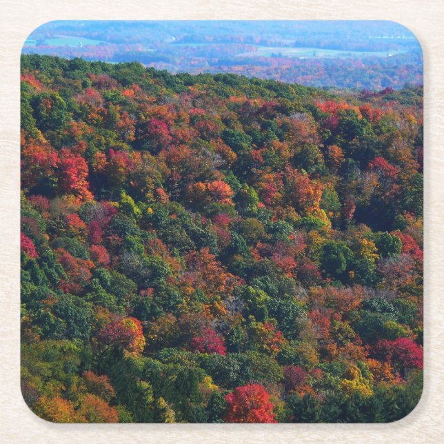 Appalachian Mountains på hösten Underlägg Papper Kvadrat (Framsidan)