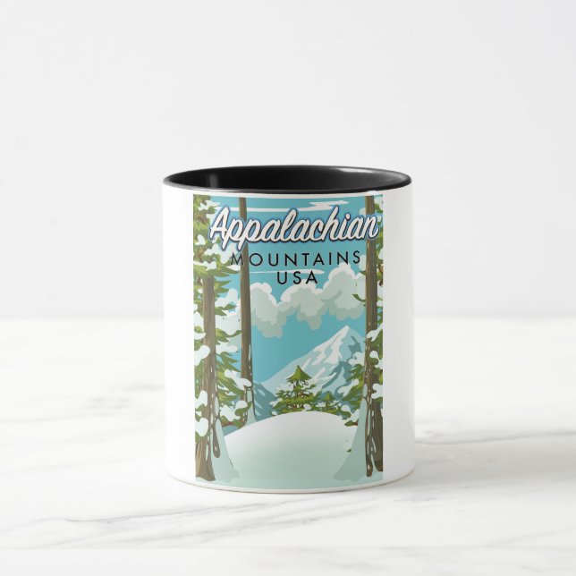 Appalachian Mountains-resoraffisch Mugg (Center)