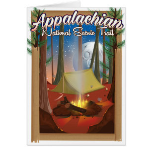 Appalachian National Scenia Trail Hälsningskort