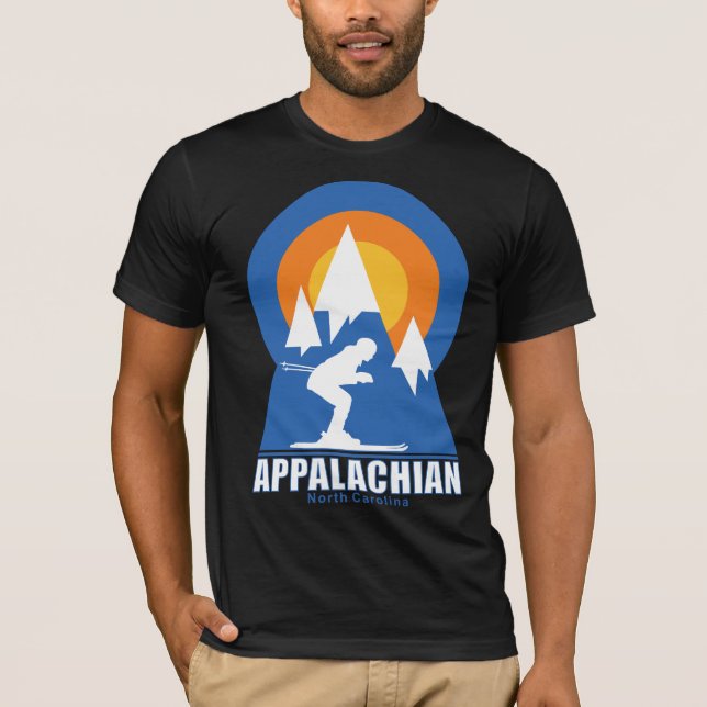 Appalachian Ski Sunset T-Shirt (Framsida)