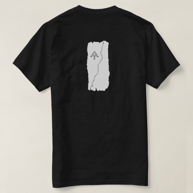 Appalachian slingaskjorta tee shirt (Design baksida)