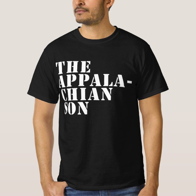 Appalachian Son (Suitcase Bassdrum Stencil) T Shirt (Framsida)