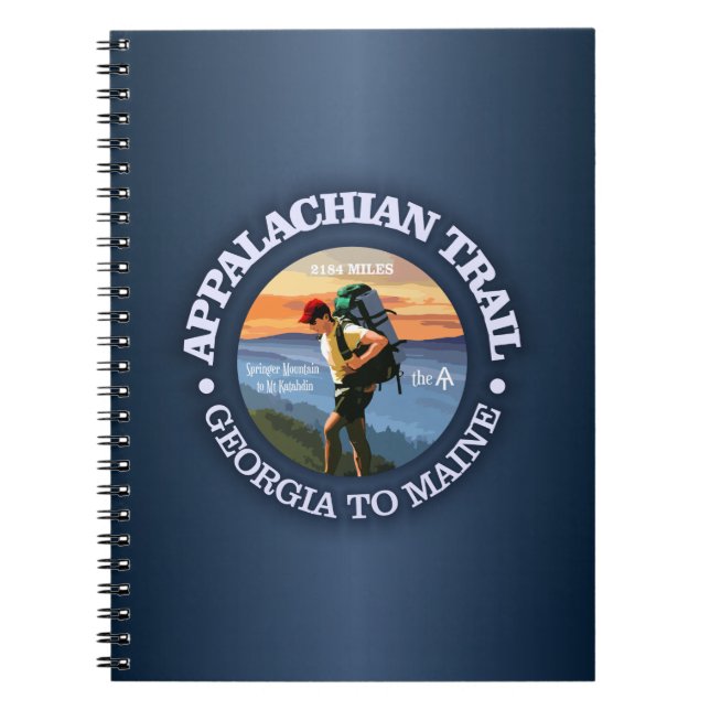 Appalachian Trail (Hiker C) Anteckningsbok Med Spiral (Framsidan)