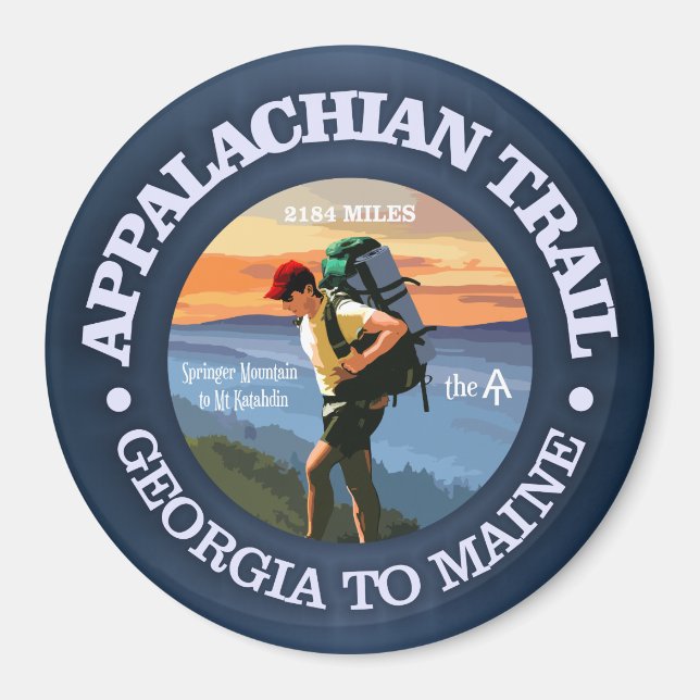 Appalachian Trail (Hiker C) Magnet (Framsidan)