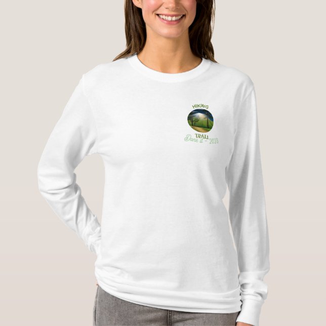 Appalachian Trail Hiker White T Shirt (Framsida)