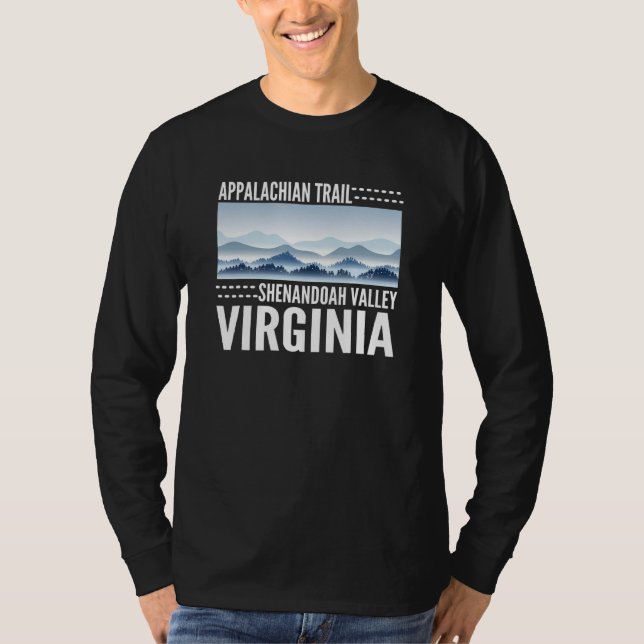 Appalachian Trail Hikers Hiking at Shenandoah's Va T Shirt (Framsida)