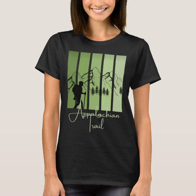 Appalachian Trail Hiking National Park East Coast  T Shirt (Framsida)