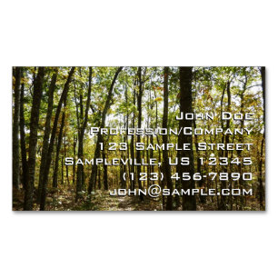 Appalachian Trail i oktober i Shenandoah Magnetiska Visitkort