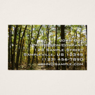 Appalachian Trail i oktober i Shenandoah Visitkort