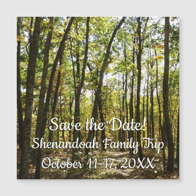 Appalachian Trail i oktober vid Shenandoah (Framsida)