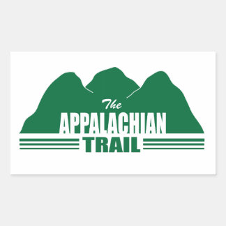 Appalachian Trail Mountain Sticker Rektangulärt Klistermärke